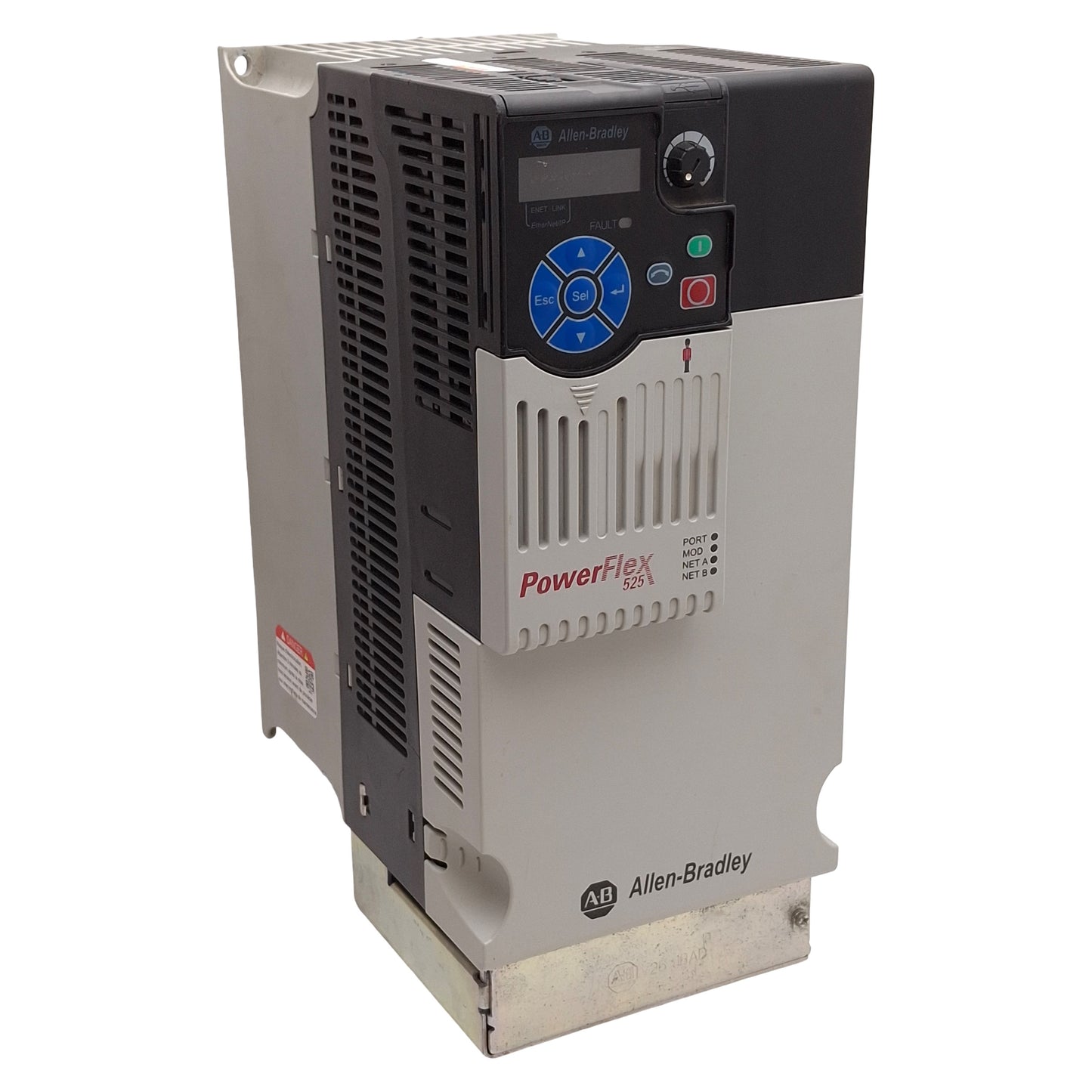 Used Allen Bradley 25B-D030N104 PowerFlex 525 AC Drive 11kW/15HP, 3Ø 0-460VAC 0-500Hz