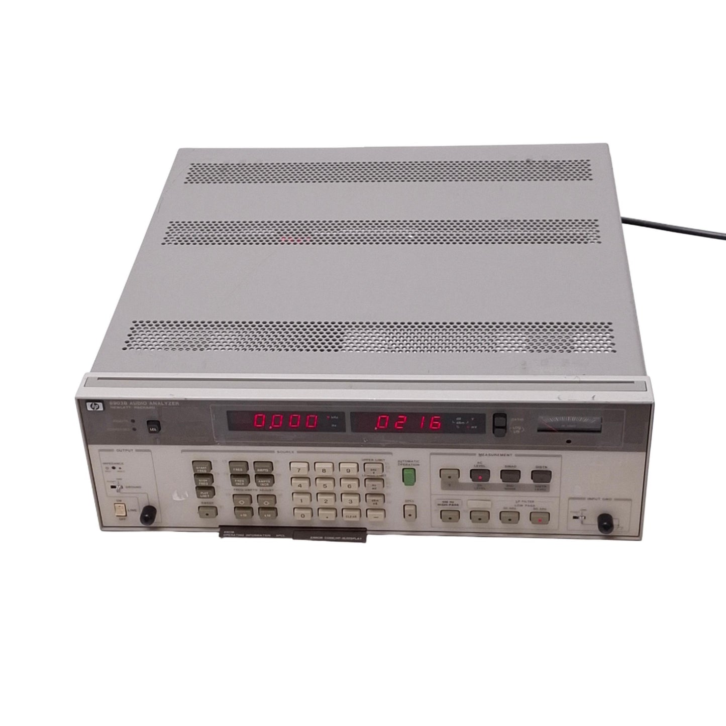 Used HP 8903B Audio Analyzer, 20Hz-100kHz, HP-IB, 100-240VAC, THD/SINAD/SNR