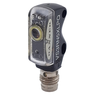 Used Banner VS3RN5XLPQ Photoelectric Sensor, NPN, 250mm Range, 10-30VDC, 3-Pin M8