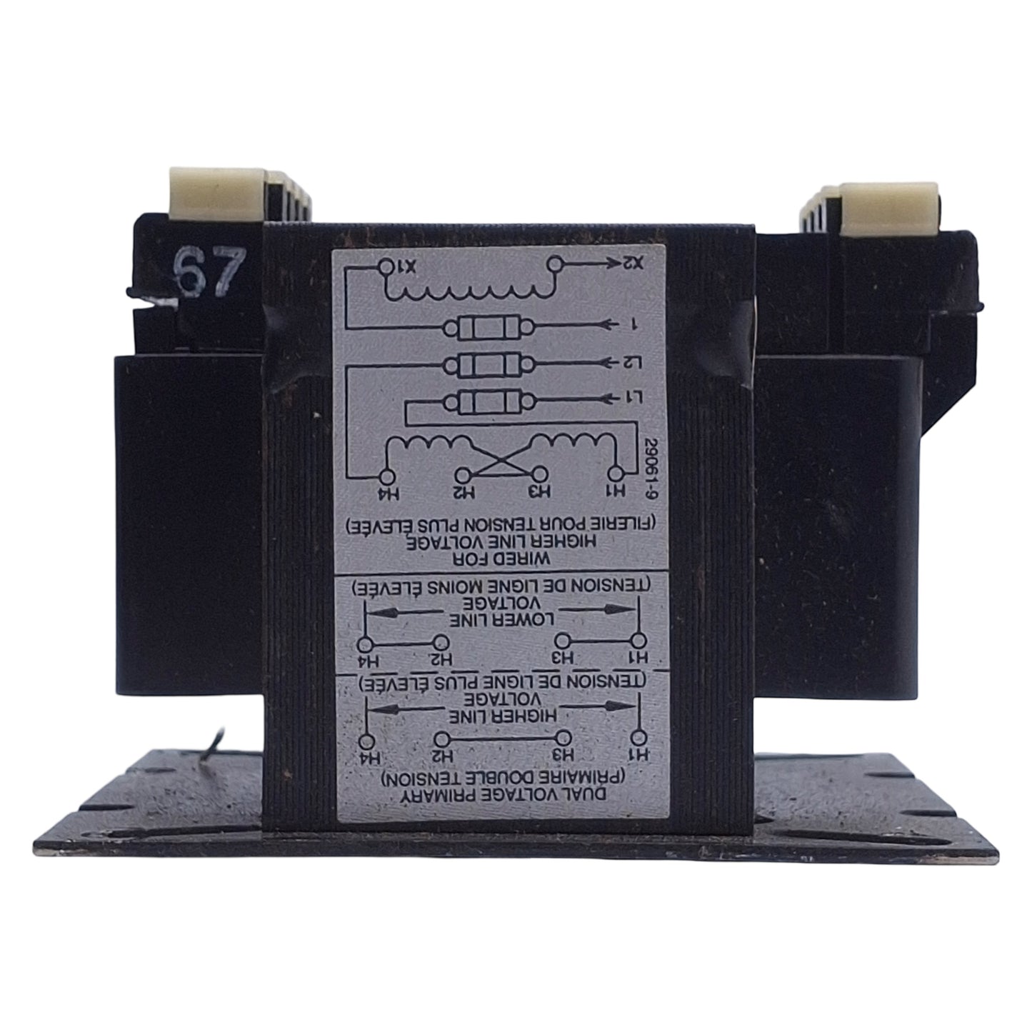 Used Allen Bradley 1497-B-BASX-0-N Industrial Control Transformer 240x480V Primary
