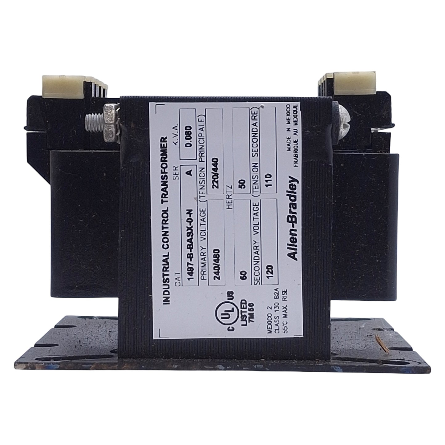 Used Allen Bradley 1497-B-BASX-0-N Industrial Control Transformer 240x480V Primary
