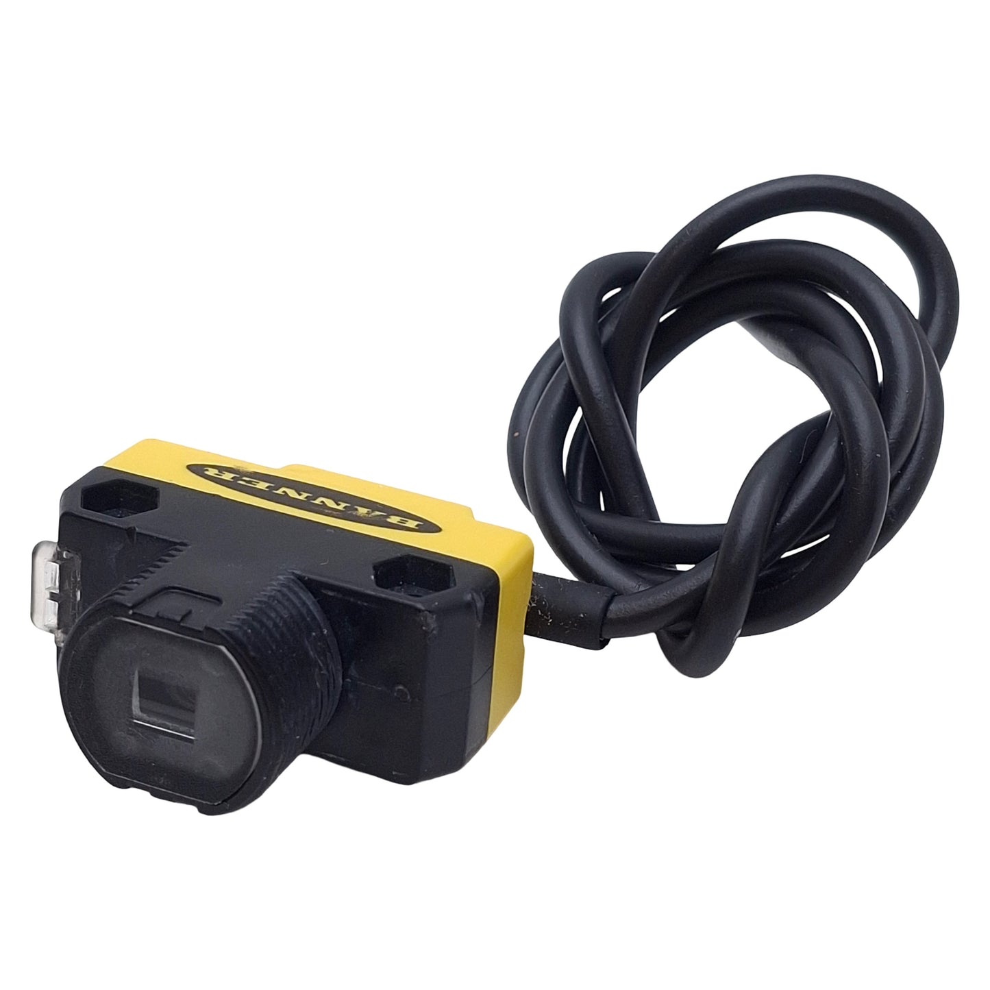 Used Banner QS186LE12 Photoelectric Sensor, 15m Range, 10-30VDC, 3-Wire Lead, 0.4m