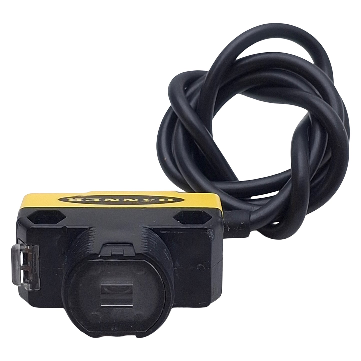Used Banner QS186LE12 Photoelectric Sensor, 15m Range, 10-30VDC, 3-Wire Lead, 0.4m