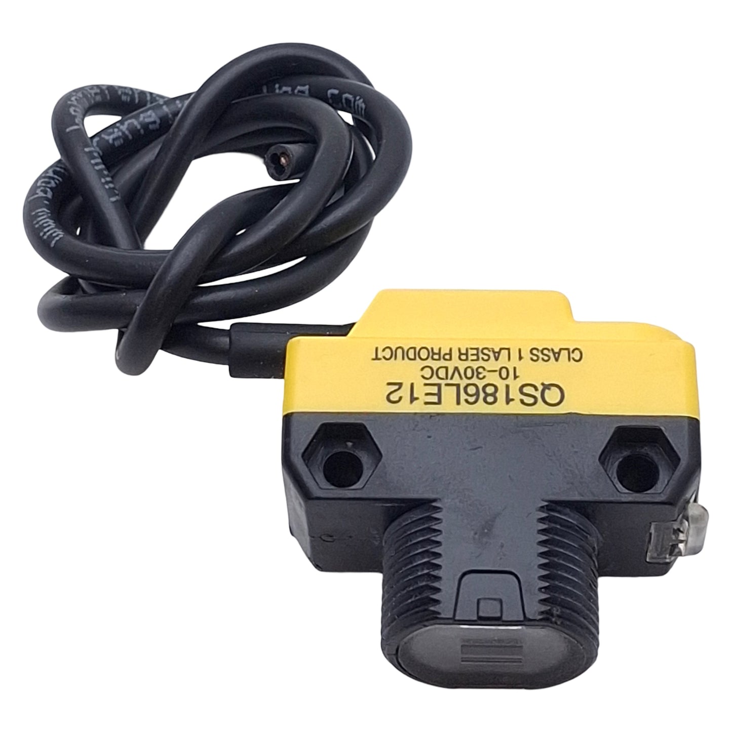 Used Banner QS186LE12 Photoelectric Sensor, 15m Range, 10-30VDC, 3-Wire Lead, 0.4m