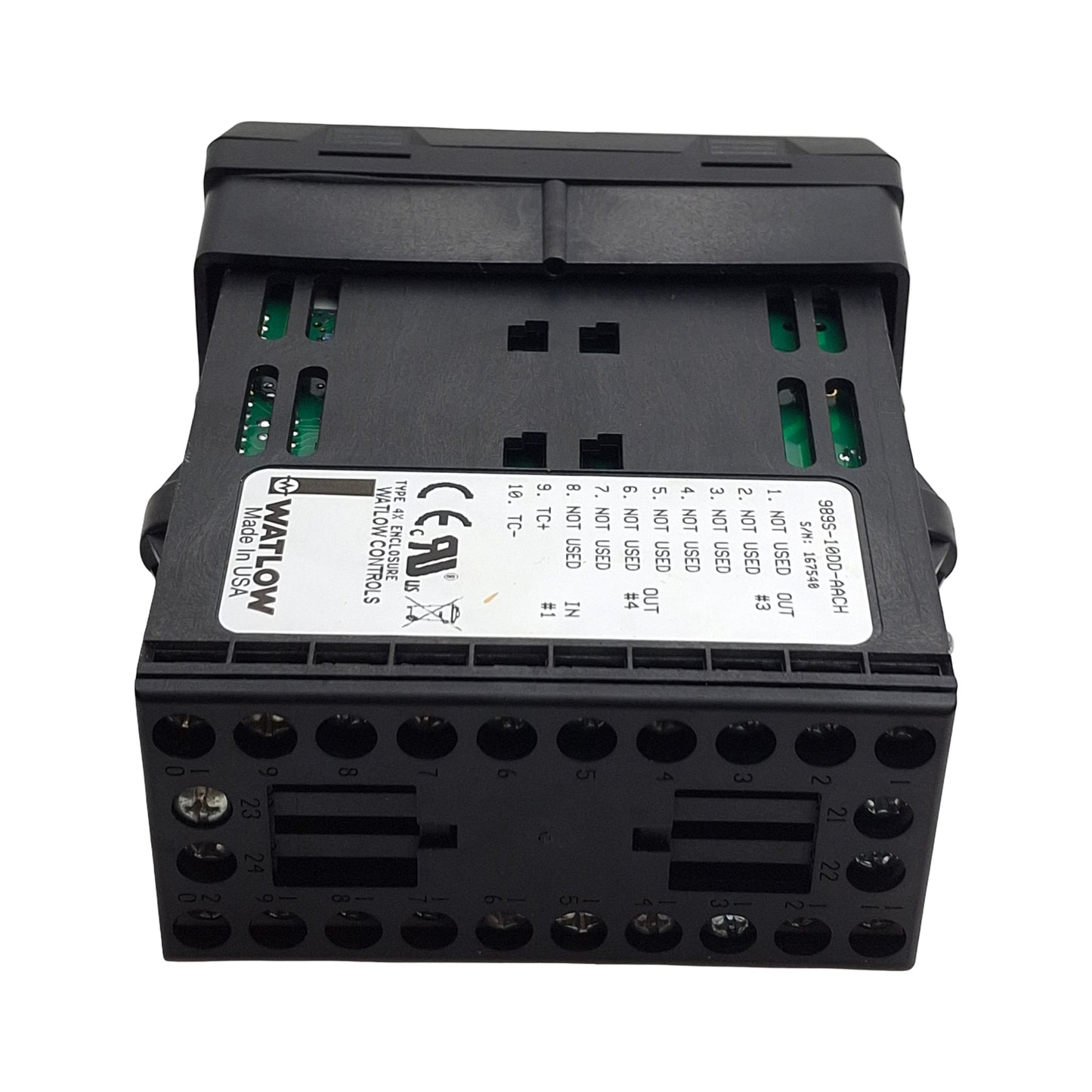 Used Watlow 989S-10DD-AACH Temp/Process Controller, Universal Input, 100-240VAC Line