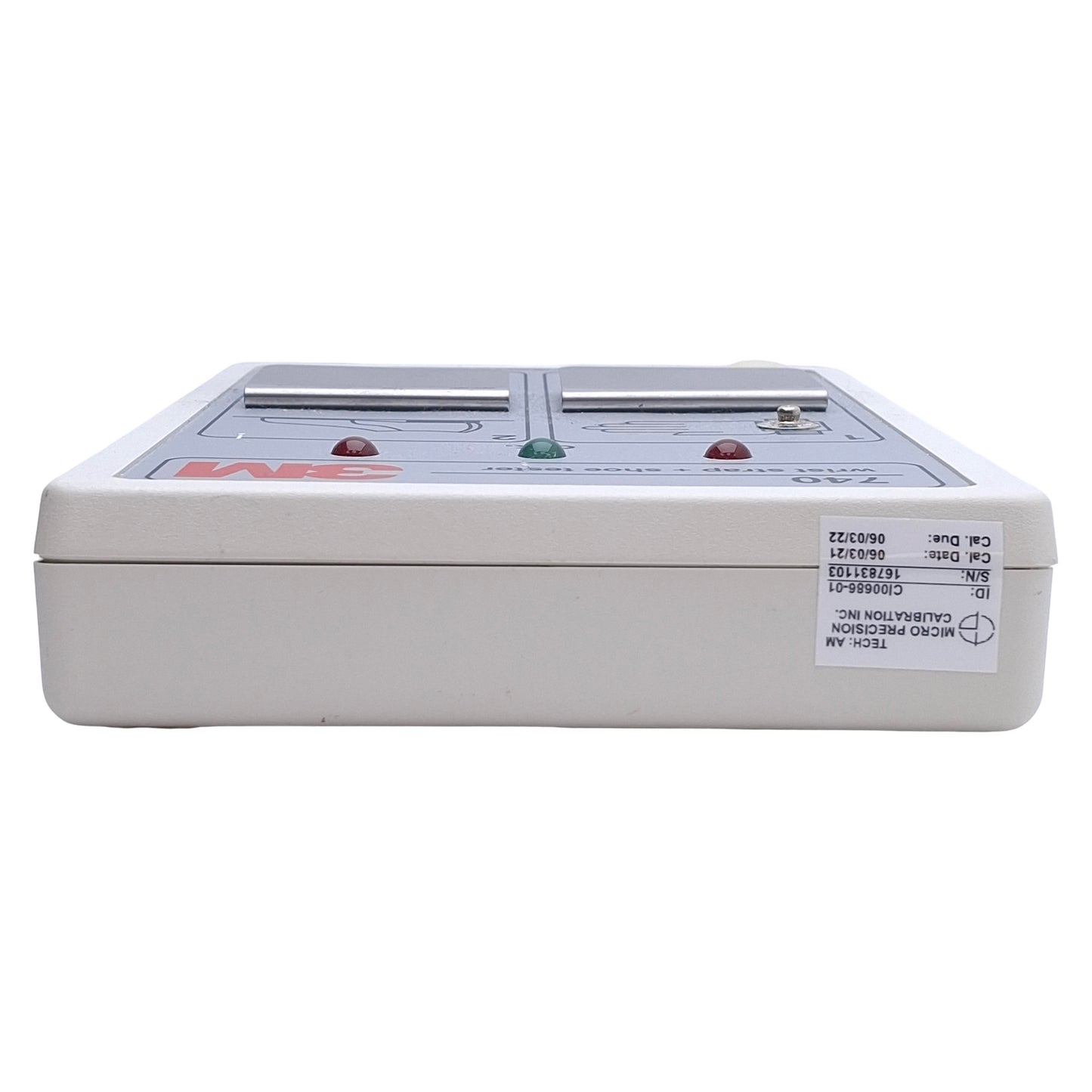 Used 3M 740 Wrist Strap and Shoe Tester 24-30VDC 150mA, 20VDC±1 Measurement