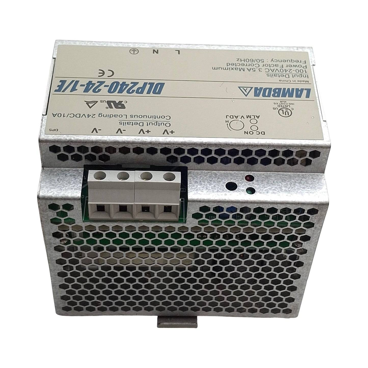 Used Lambda DLP240-24-1/E AC-DC Power Supply, 85-264VAC Input, 24VDC 10A Output