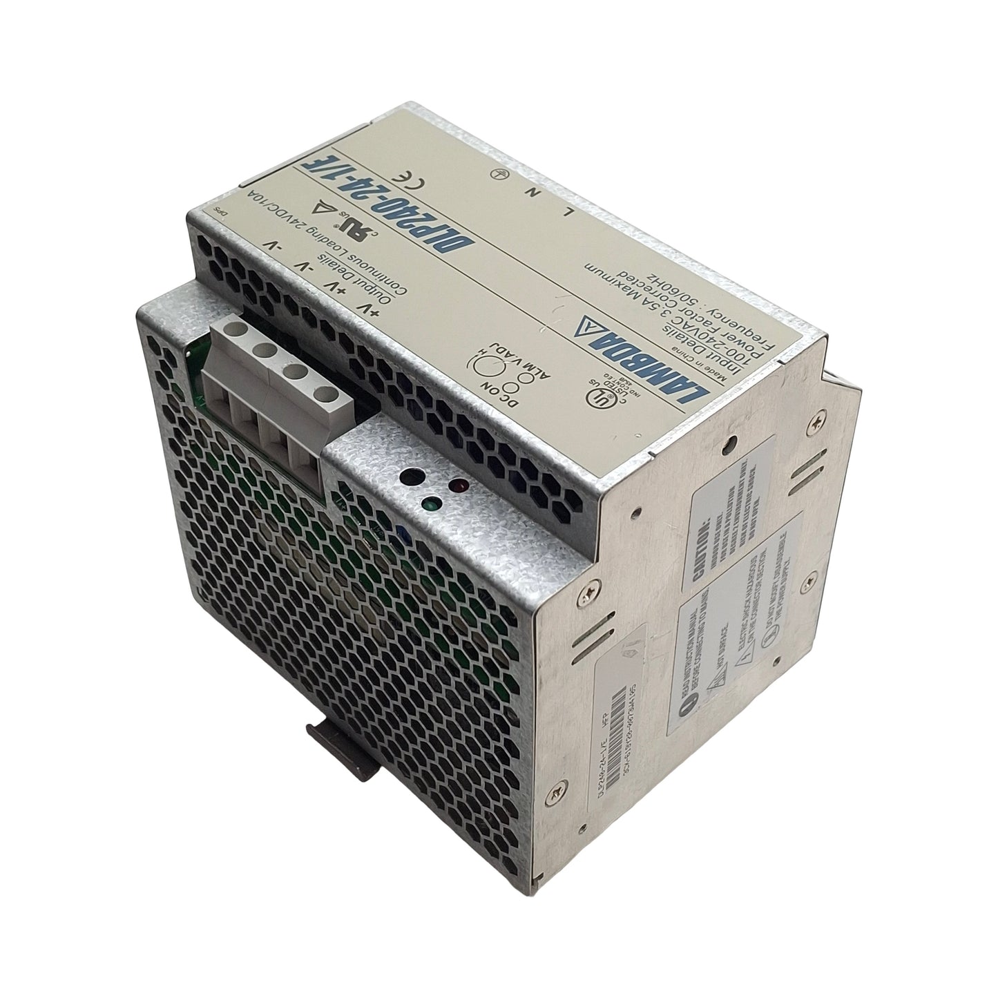 Used Lambda DLP240-24-1/E AC-DC Power Supply, 85-264VAC Input, 24VDC 10A Output