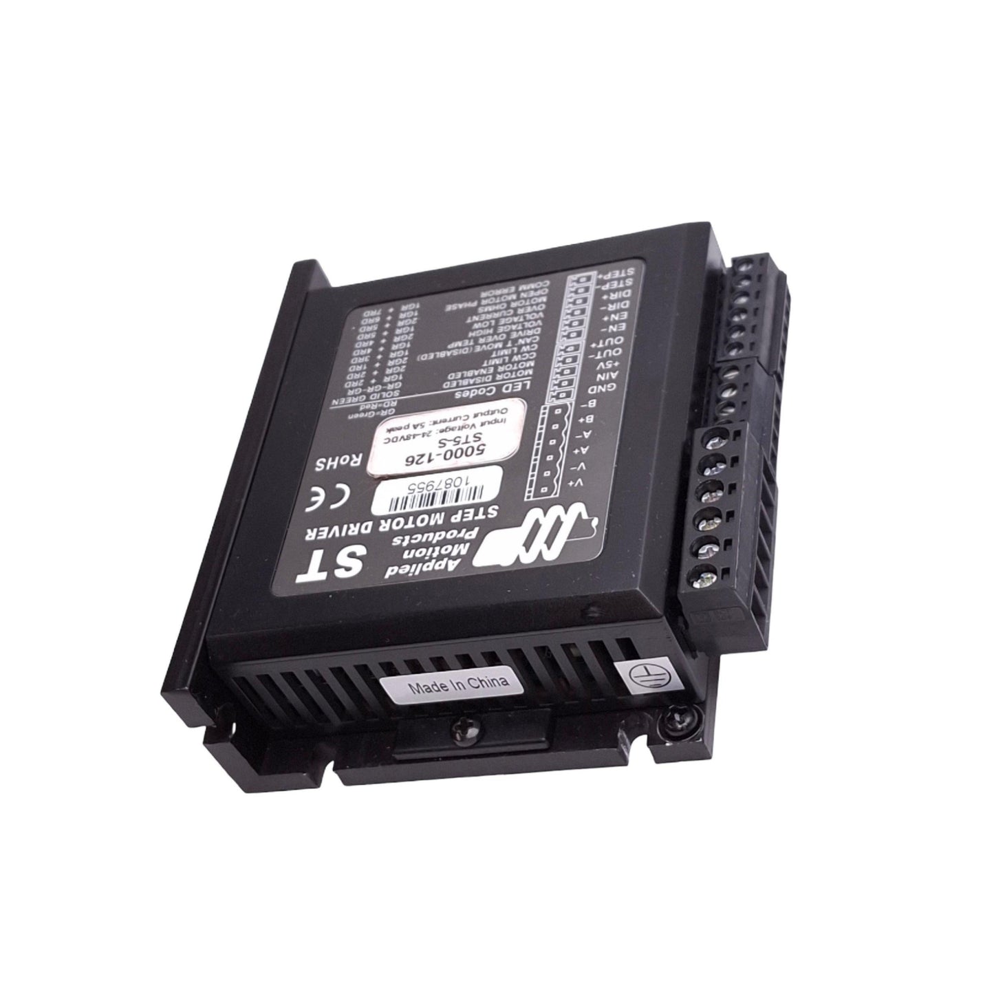 Used Applied Motion ST5-S Step Motor Driver, 24-48VDC In, 5A Peak, SCL RS-232