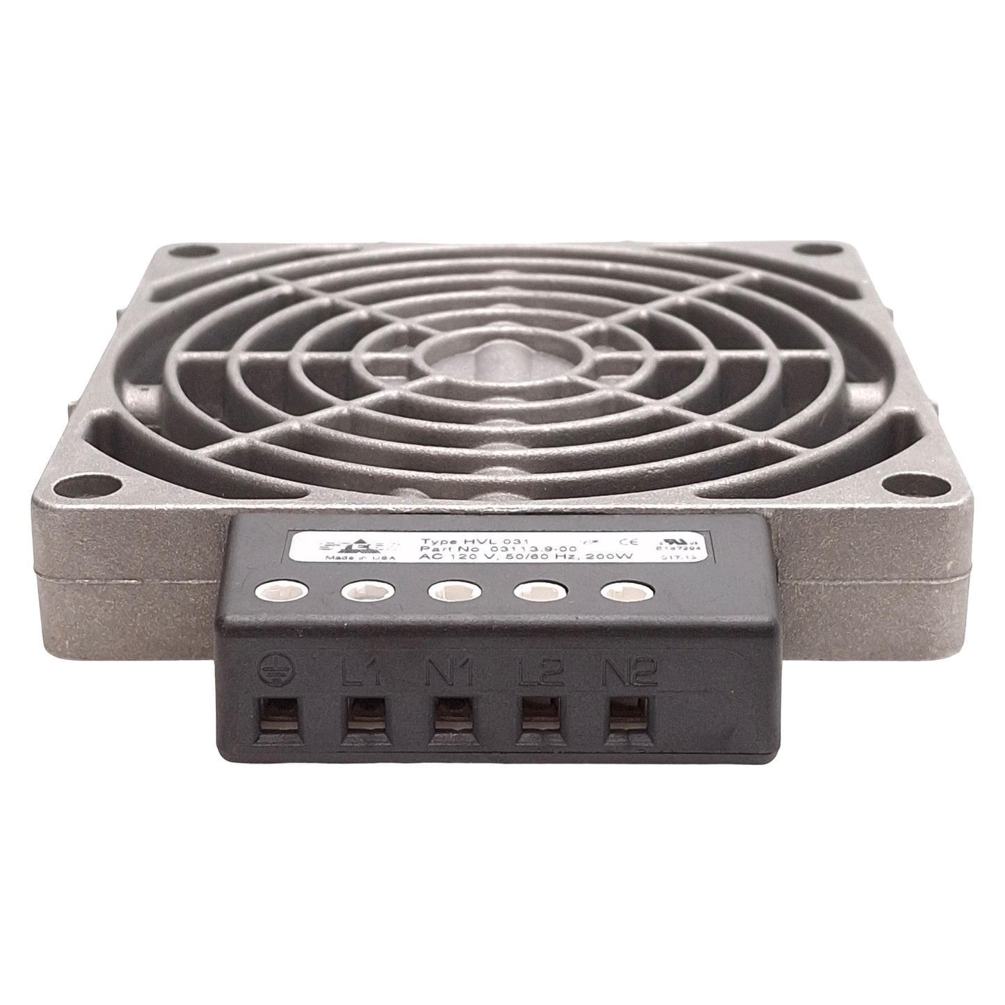 Used Stego 03113.9-00 Enclosure Heater Without Fan, 200W, 120VAC, 119mm x 119mm