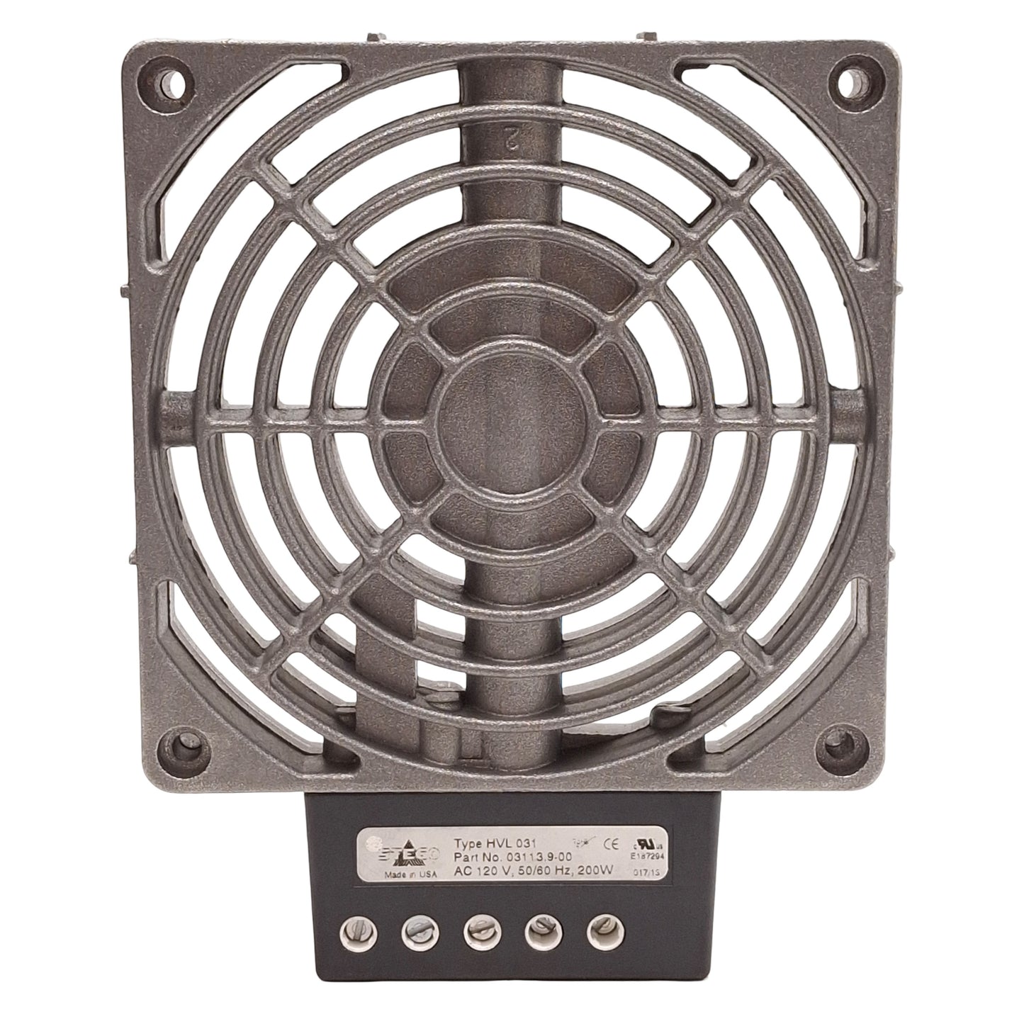 Used Stego 03113.9-00 Enclosure Heater Without Fan, 200W, 120VAC, 119mm x 119mm