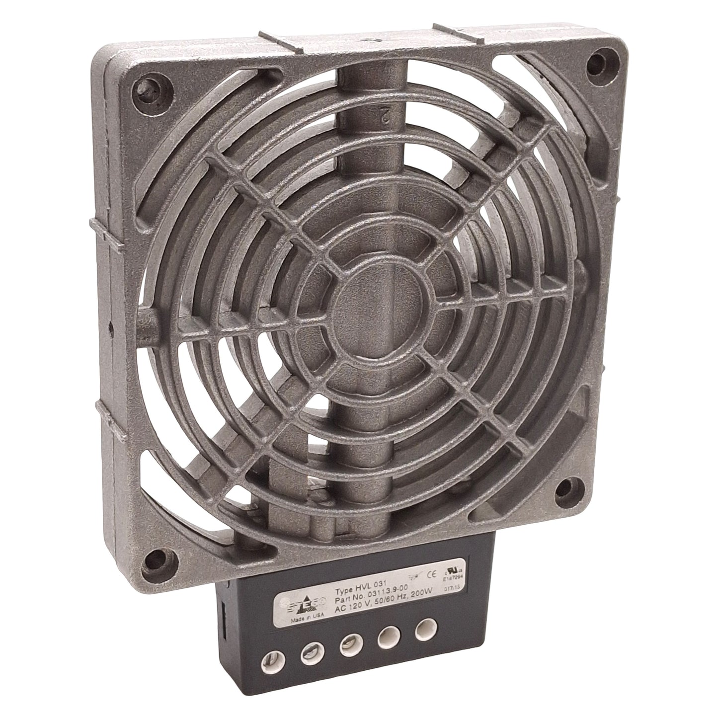 Used Stego 03113.9-00 Enclosure Heater Without Fan, 200W, 120VAC, 119mm x 119mm