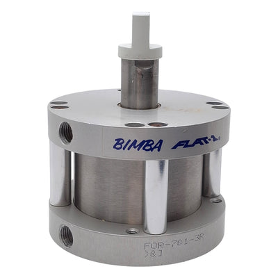 Used Bimba FOR-701-3R FLAT-1 Compact Cylinder, ø3in Bore, 1in Stroke, 1/4in NPT