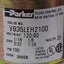Used Parker V935LEH2100 Skinner Solenoid Valve, 4-Way, 1/4in NPT, 100psi, 120VAC Coil