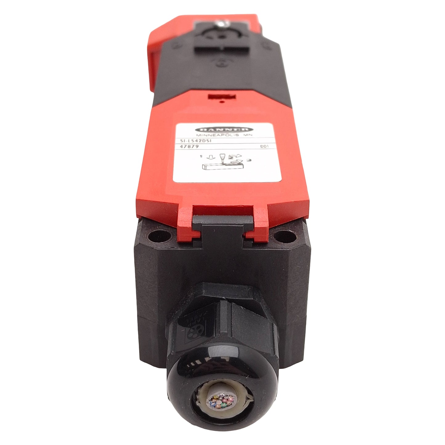 Used Banner SI-LS42DSI Safety Interlock Switch 2NC+1NO, 1500N, 24VAC/DC Coil *No Key*