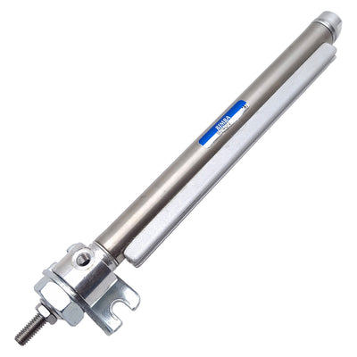 Used Bimba M-014-DT2 Pneumatic Cylinder, ø7/16in Bore, 4in Stroke, UNF0.190, 250psi