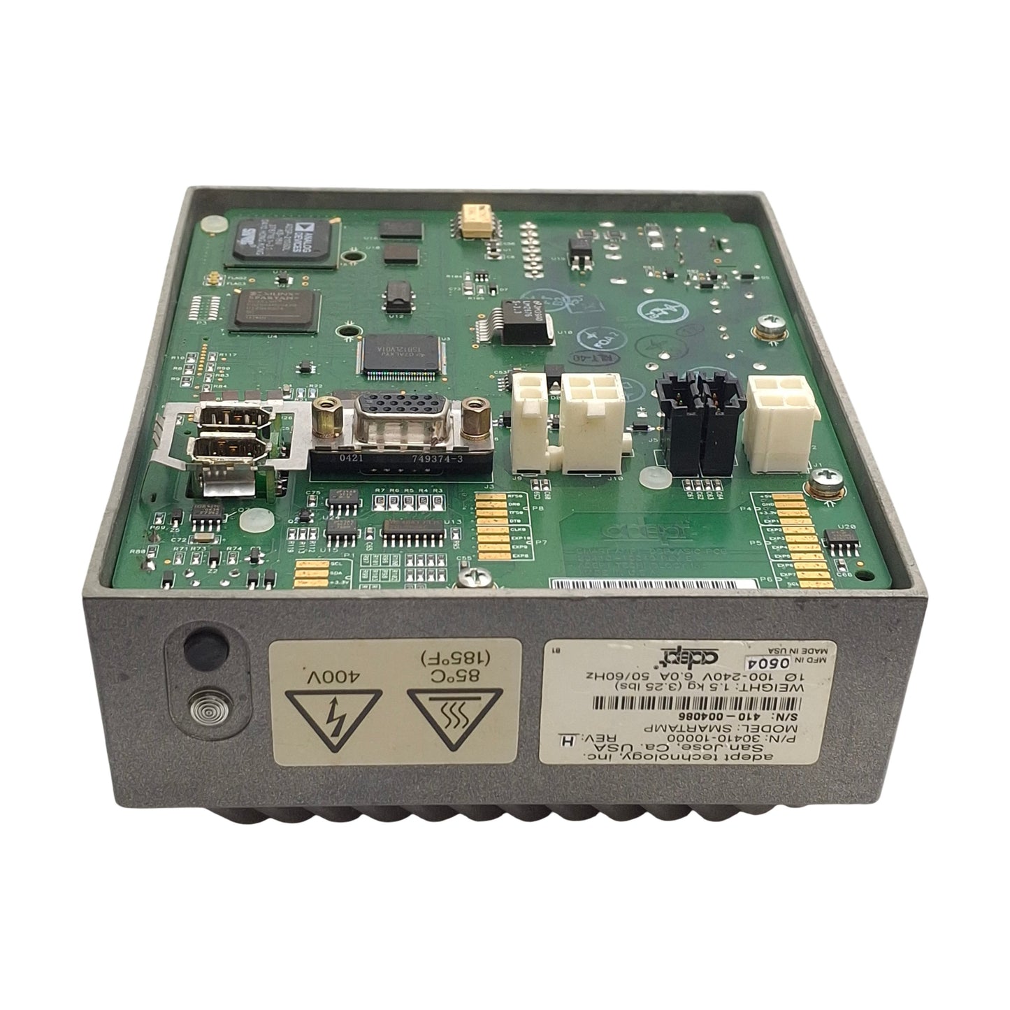 Used Adept 30410-100000 Rev:H SmartAmp Servo Amplifier, 1-Phase 100-240VAC 6A 50/60Hz