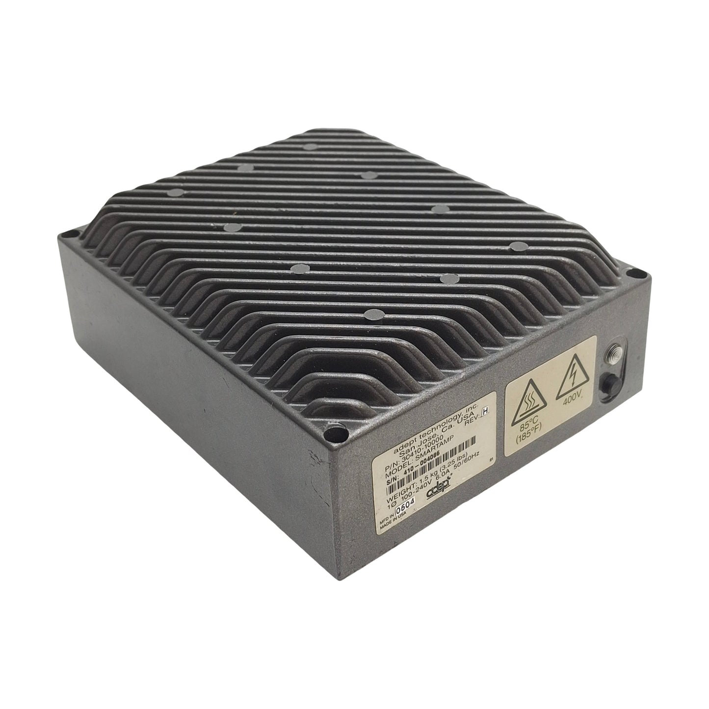 Used Adept 30410-100000 Rev:H SmartAmp Servo Amplifier, 1-Phase 100-240VAC 6A 50/60Hz
