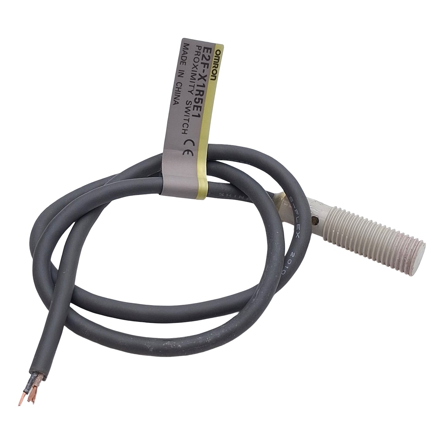 New Omron E2F-X1R5E1 Inductive Proximity Sensor, NPN, 1.5mm Range, 12-24VDC, 0.3m