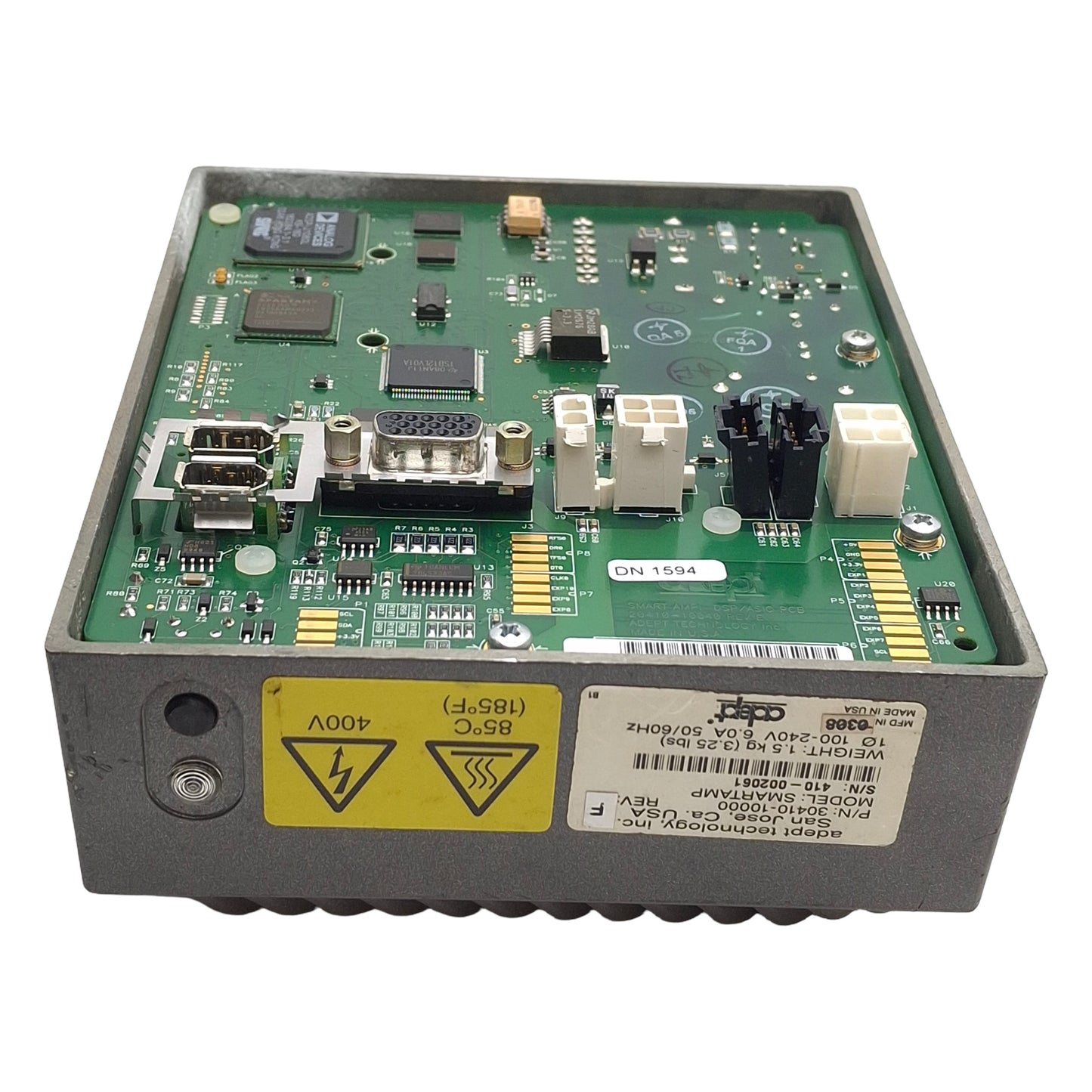 Used Adept 30410-100000 Rev:F SmartAmp Servo Amplifier, 1-Phase 100-240VAC 6A 50/60Hz