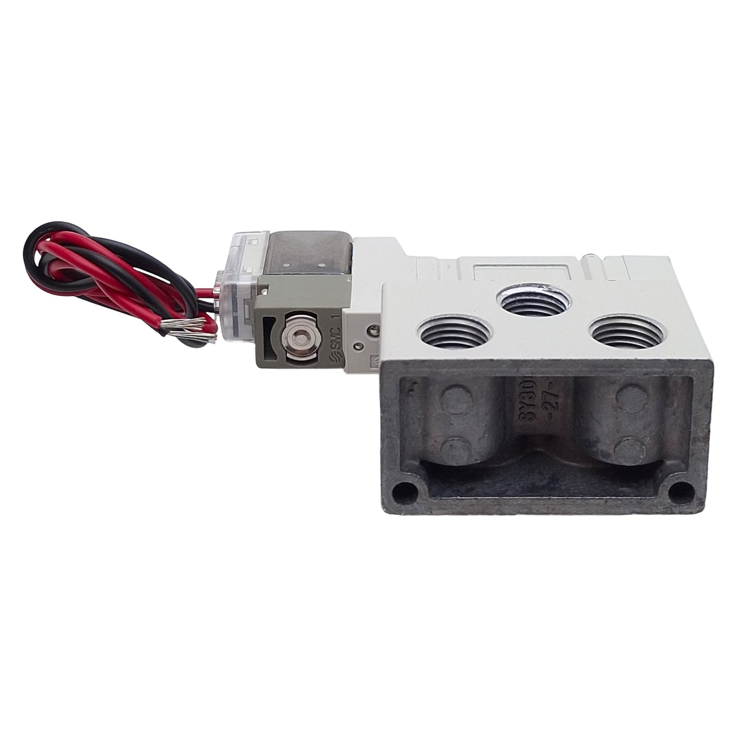 Used SMC SY3140-5GZ-01 Solenoid Valve, 5/2-Way, Rc1/8, 0.15-0.7MPa, 24VDC Coil