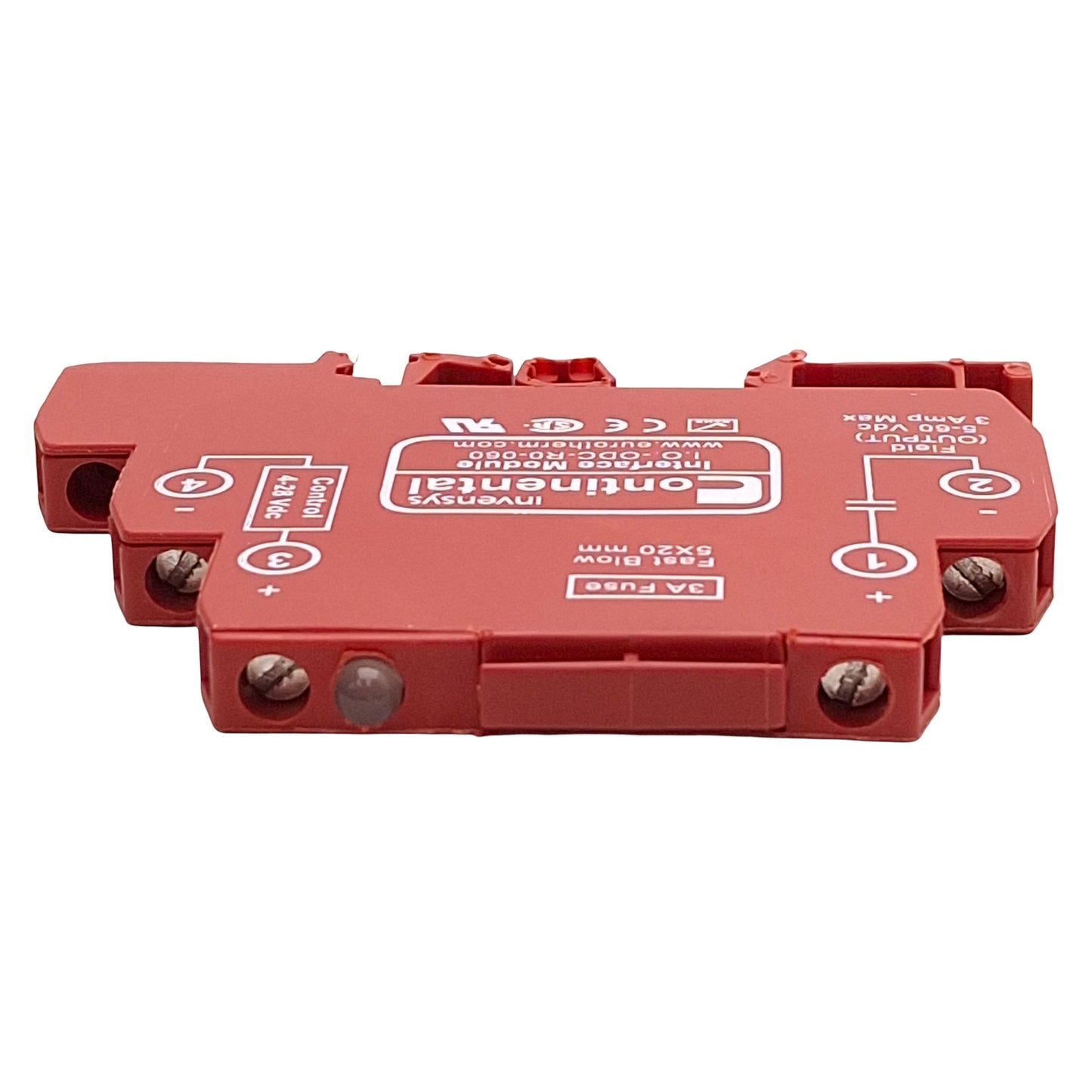Used Continental I.O.-ODC-R0-060 Interface Module, 4-28VDC Control, 5-60VDC Output