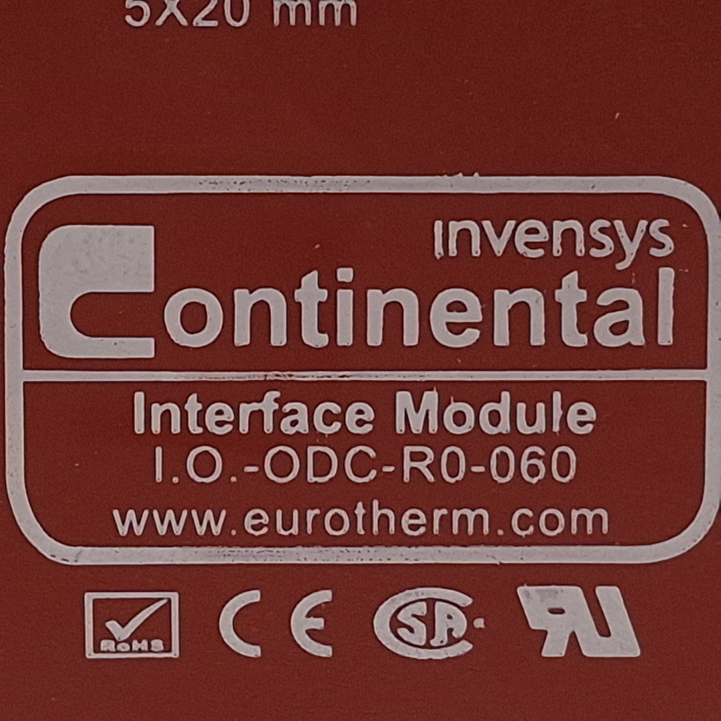 Used Continental I.O.-ODC-R0-060 Interface Module, 4-28VDC Control, 5-60VDC Output