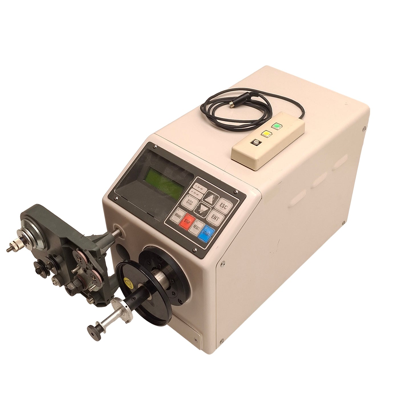 Used Nippon Serbig PNS-112 Calm Hyper Winder Coil Winder, Single Axis W/ Traverse