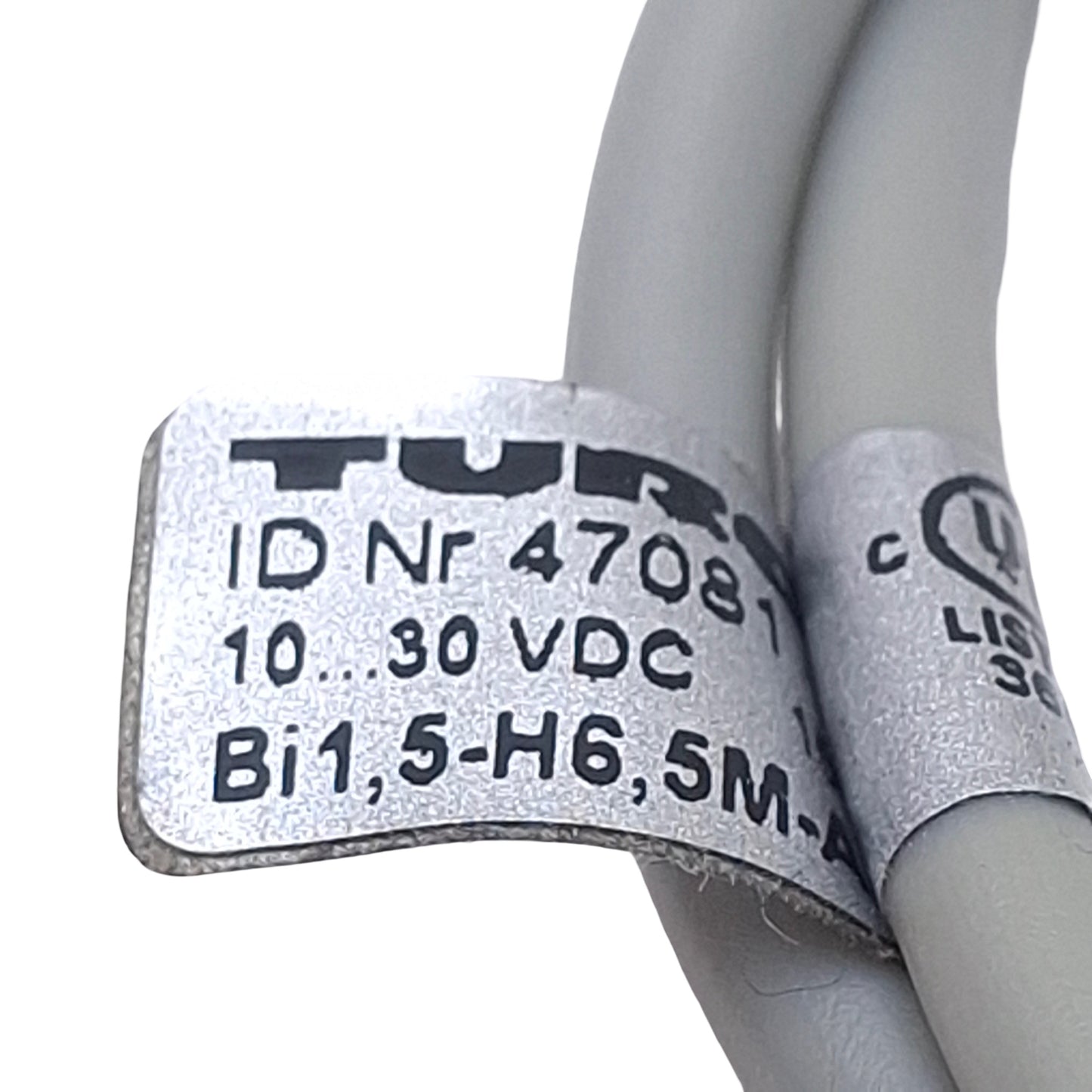Used Turck BI1.5-H6.5M-AN7 47081 Inductive Sensor, NPN NO, 1.5mm Range, 30VDC, 3-Wire
