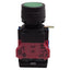 Used Idec HW1L-M1F11QD-G-24V Green Momentary Illuminated Pushbutton, 1NO+1NC, 24VDC