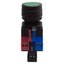 Used Idec HW1L-M1F11QD-G-24V Green Momentary Illuminated Pushbutton, 1NO+1NC, 24VDC