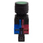 Used Idec HW1L-M1F11QD-G-24V Green Momentary Illuminated Pushbutton, 1NO+1NC, 24VDC