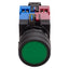 Used Idec HW1L-M1F11QD-G-24V Green Momentary Illuminated Pushbutton, 1NO+1NC, 24VDC