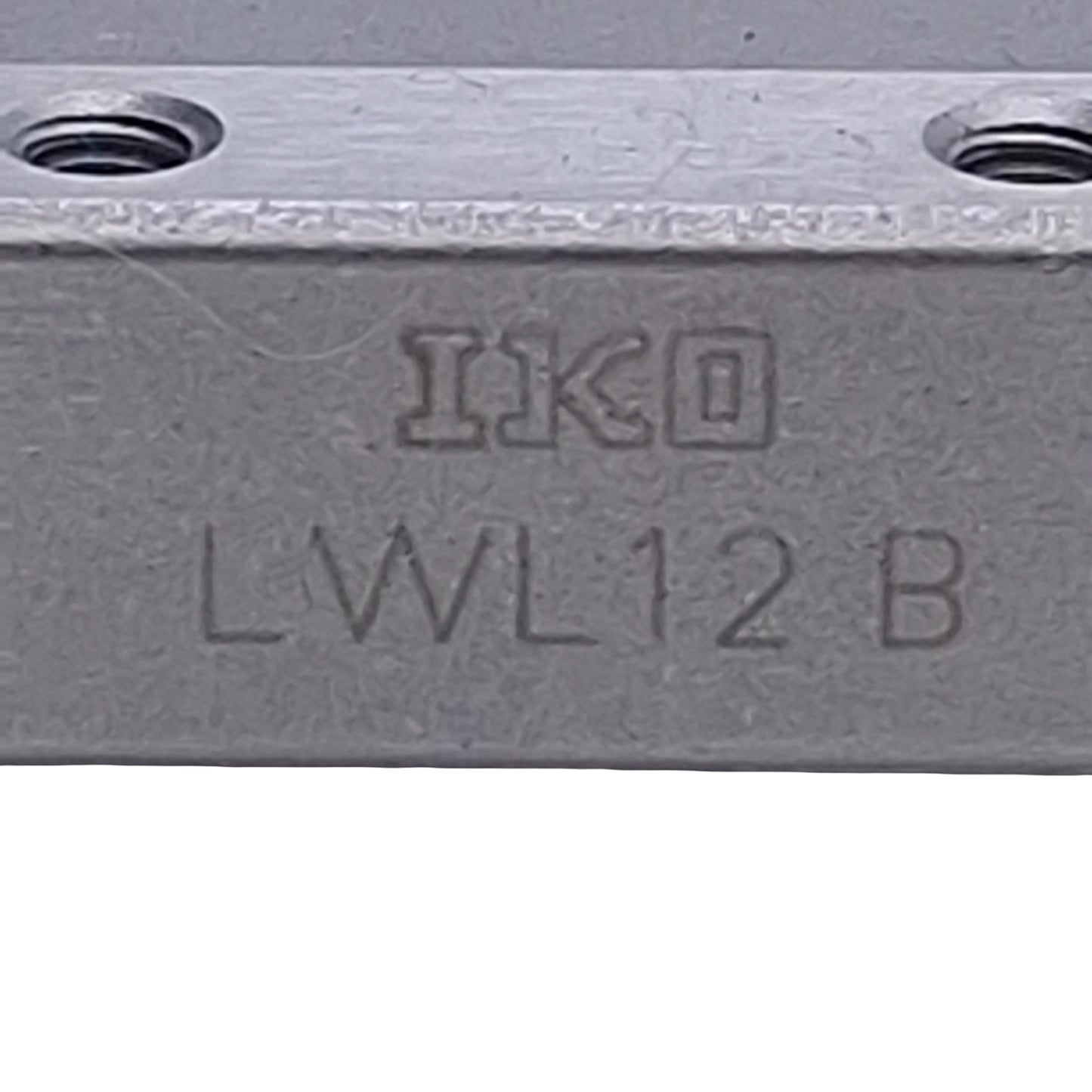 Used IKO LWL12B Linear Guide Block w/ 12x75mm Rail, 25mm Pitch, M3, 4290N Max
