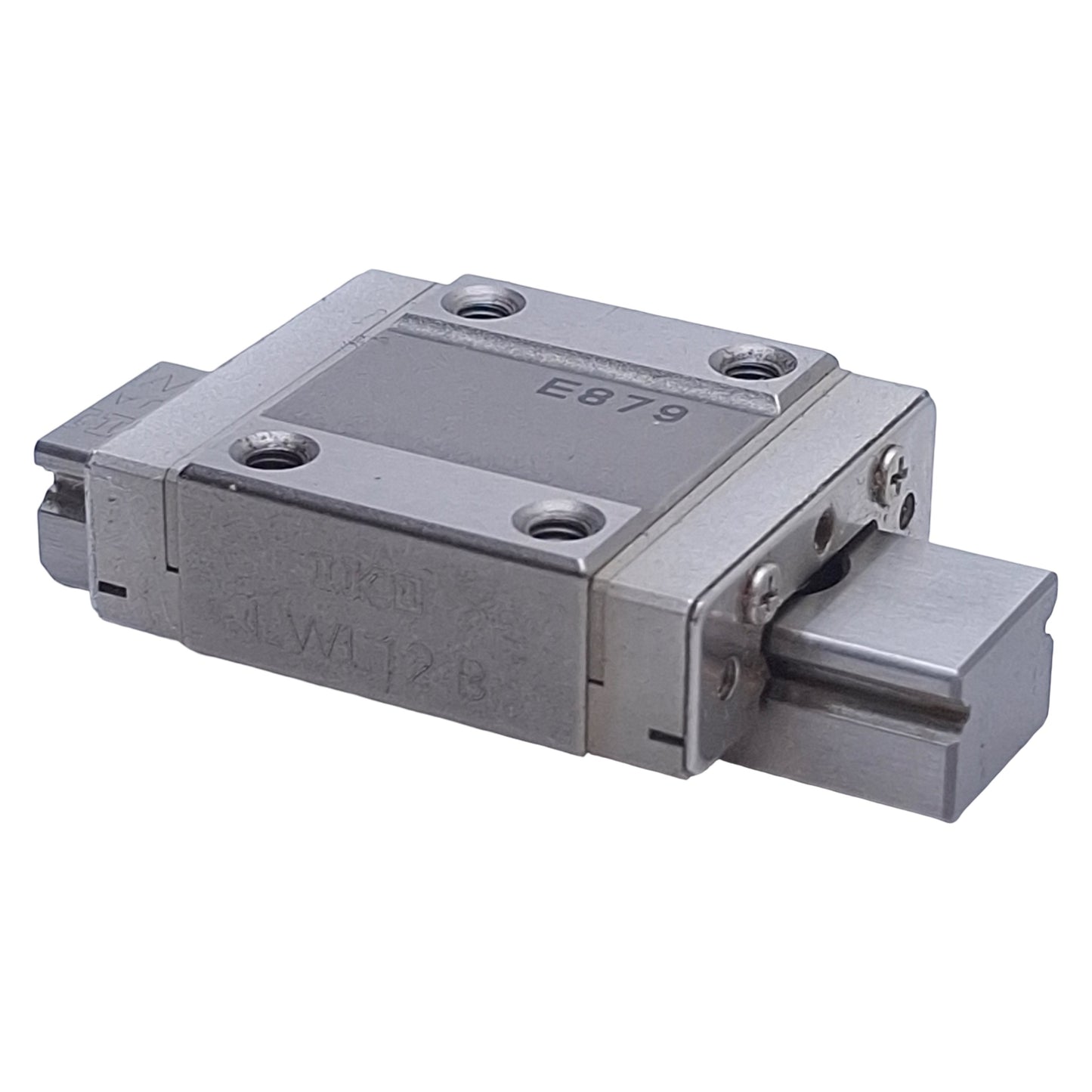 Used IKO LWL12B Linear Guide Block w/ 12x50mm Rail, 25mm Pitch, M3, 4290N Max