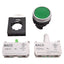 Used Baco L21CH20-3EAGL10 Green Illuminated Maintained Pushbutton, 1NO, 24VAC/DC LED