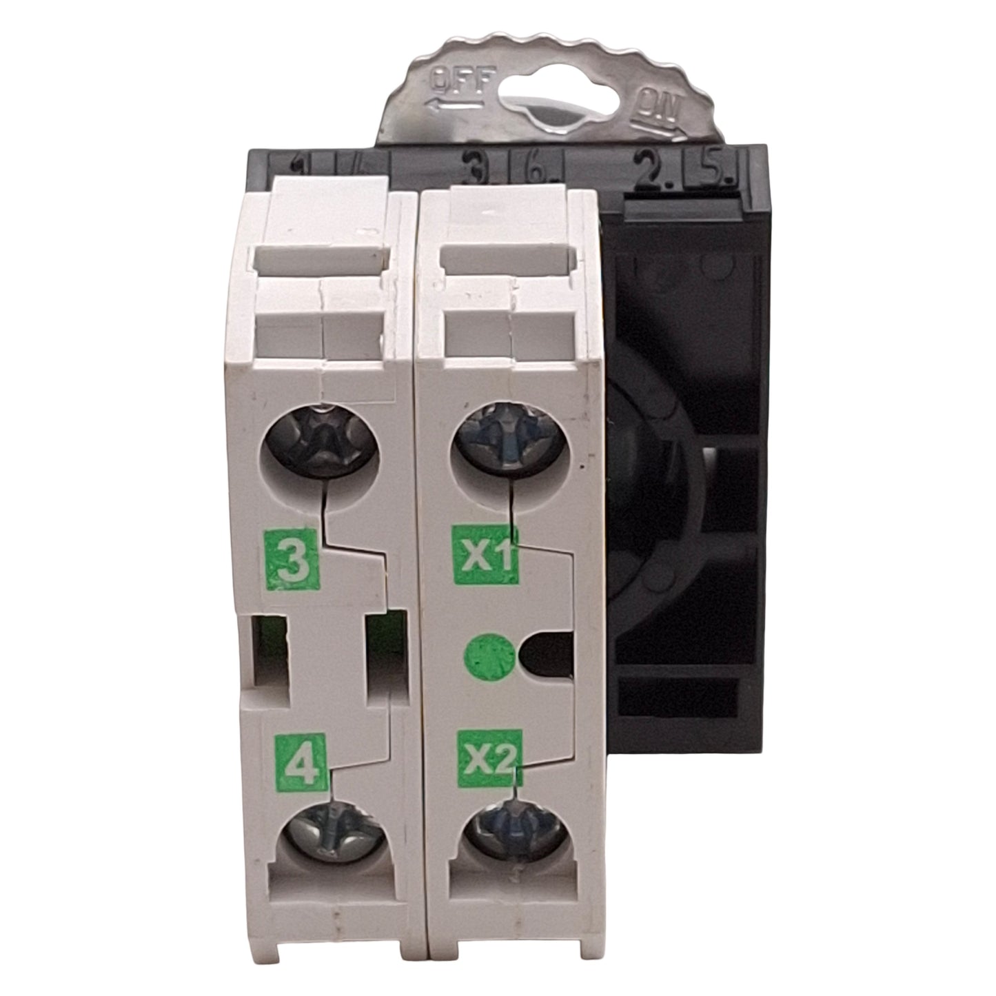 Used Baco L21CH20-3EAGL10 Green Illuminated Maintained Pushbutton, 1NO, 24VAC/DC LED
