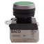 Used Baco L21CH20-3EAGL10 Green Illuminated Maintained Pushbutton, 1NO, 24VAC/DC LED