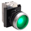 Used Baco L21CH20-3EAGL10 Green Illuminated Maintained Pushbutton, 1NO, 24VAC/DC LED