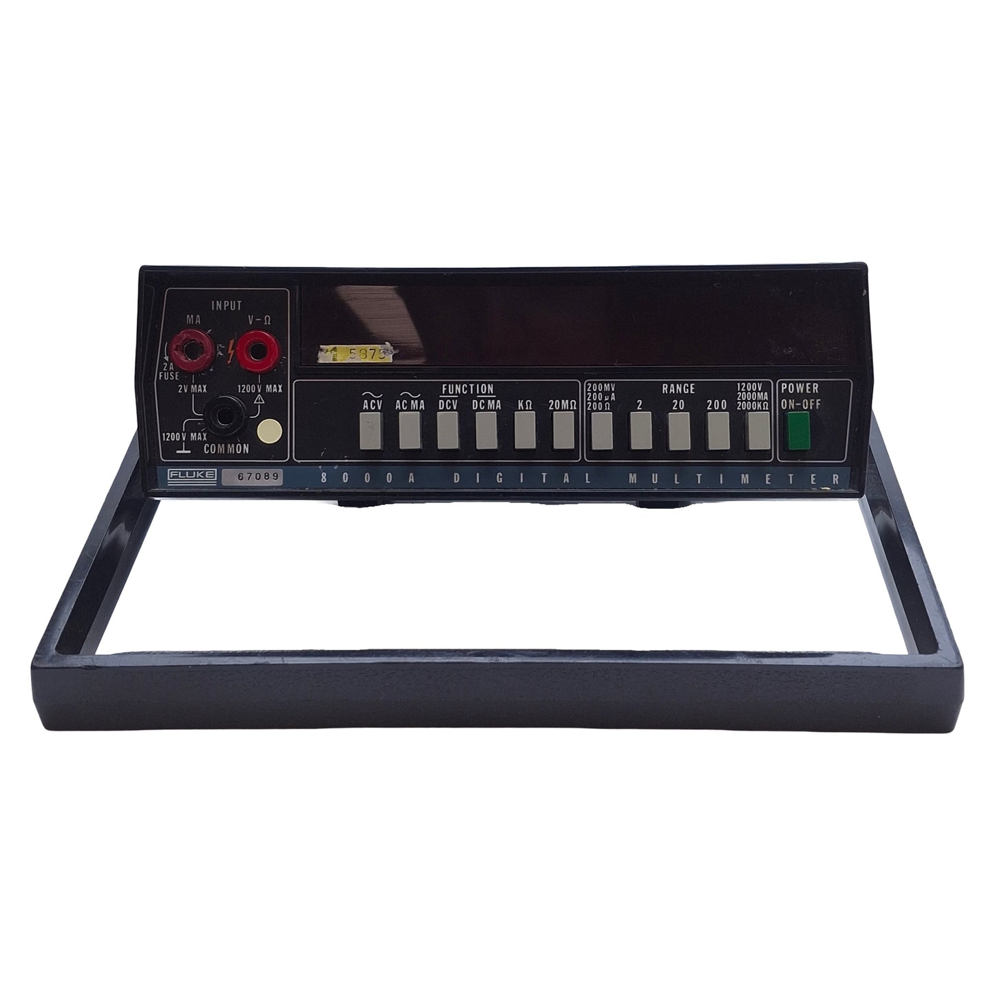 Used Fluke 8000A Digital Multimeter 7-Segment LED, 115-230VAC, 1200V 2A Max Input