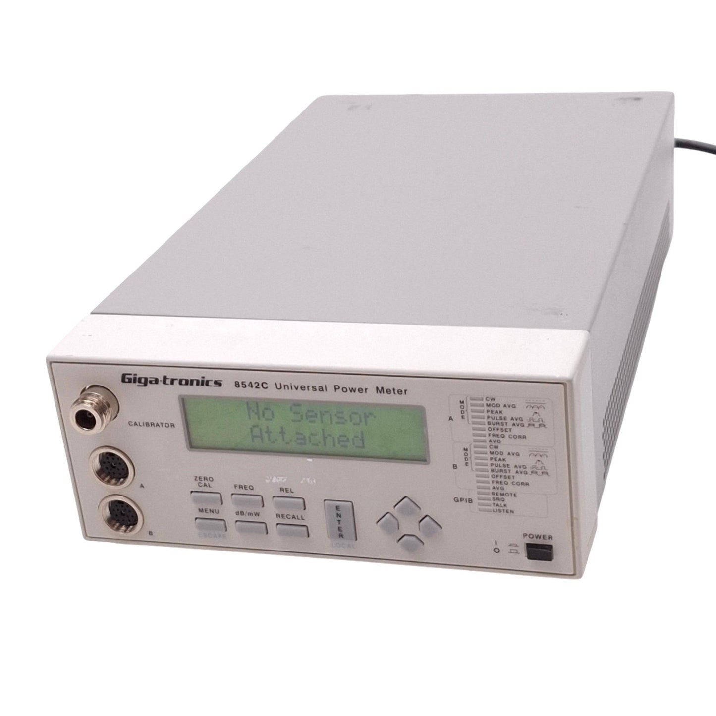 Used Giga-tronics 8542C Universal Power Meter, 2-Channel, 100kHz-40GHz, -70dBm~+47dBm