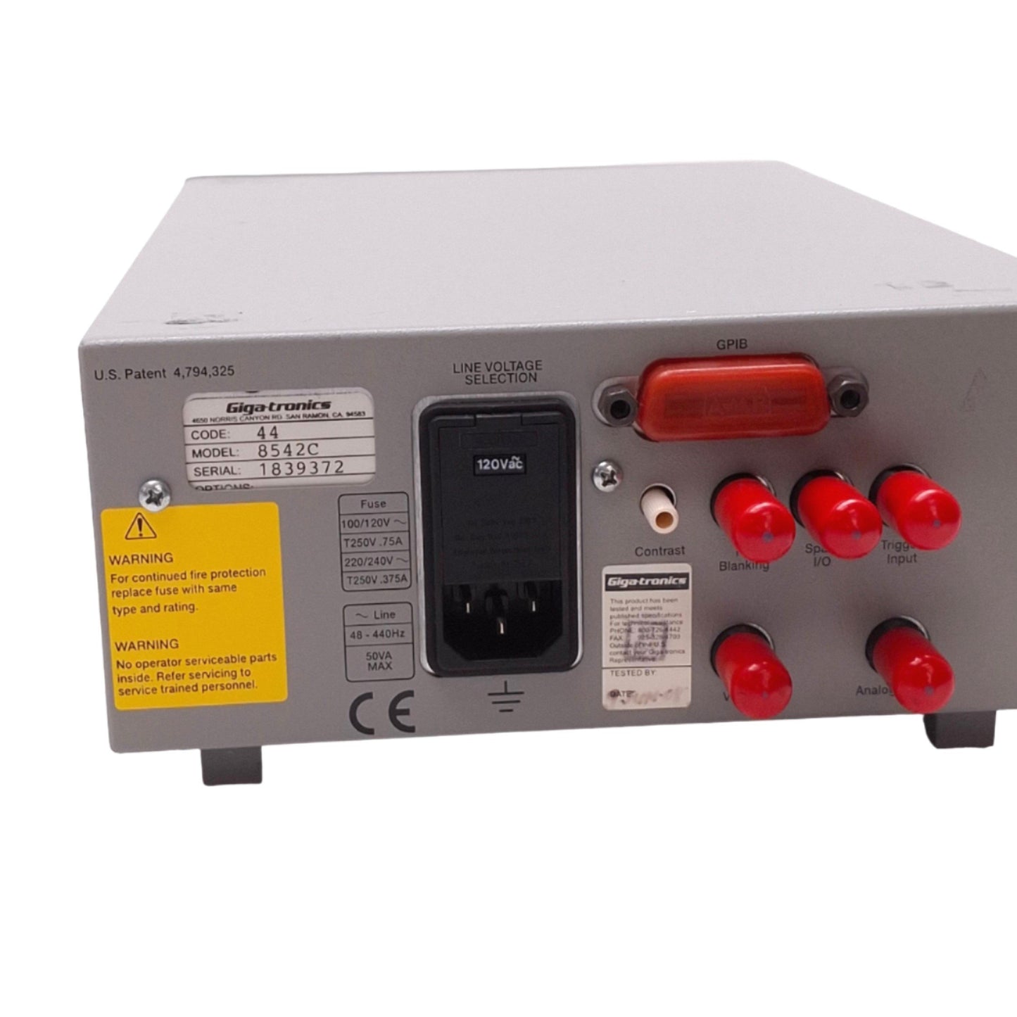 Used Giga-tronics 8542C Universal Power Meter, 2-Channel, 100kHz-40GHz, -70dBm~+47dBm