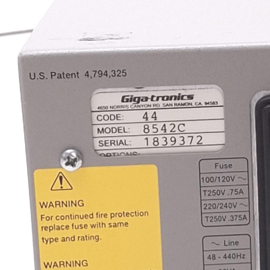 Used Giga-tronics 8542C Universal Power Meter, 2-Channel, 100kHz-40GHz, -70dBm~+47dBm