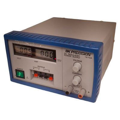 Used BK Precision 1670A DC Regulated Power Supply, 165W, 3 Outputs, 3-Digit LCD
