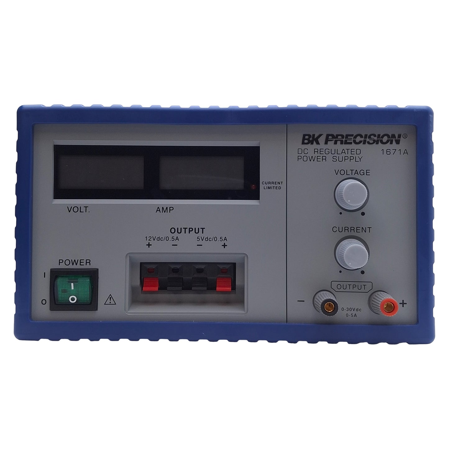 Used BK Precision 1671A DC Regulated Power Supply, 265W, 3 Outputs, 3-Digit LCD