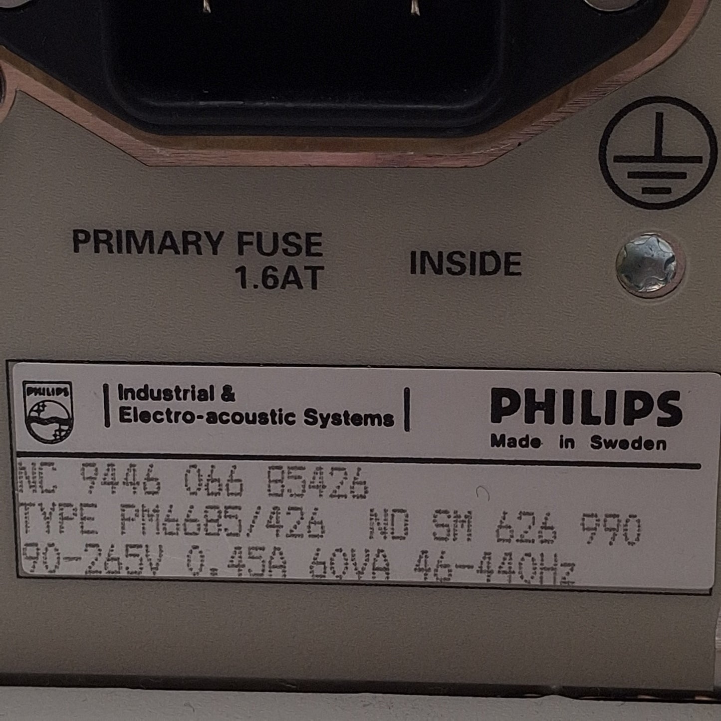 Used Philips PM6685/426 Universal Frequency Counter, 10Hz-300MHz, 6ns, 90-265VAC