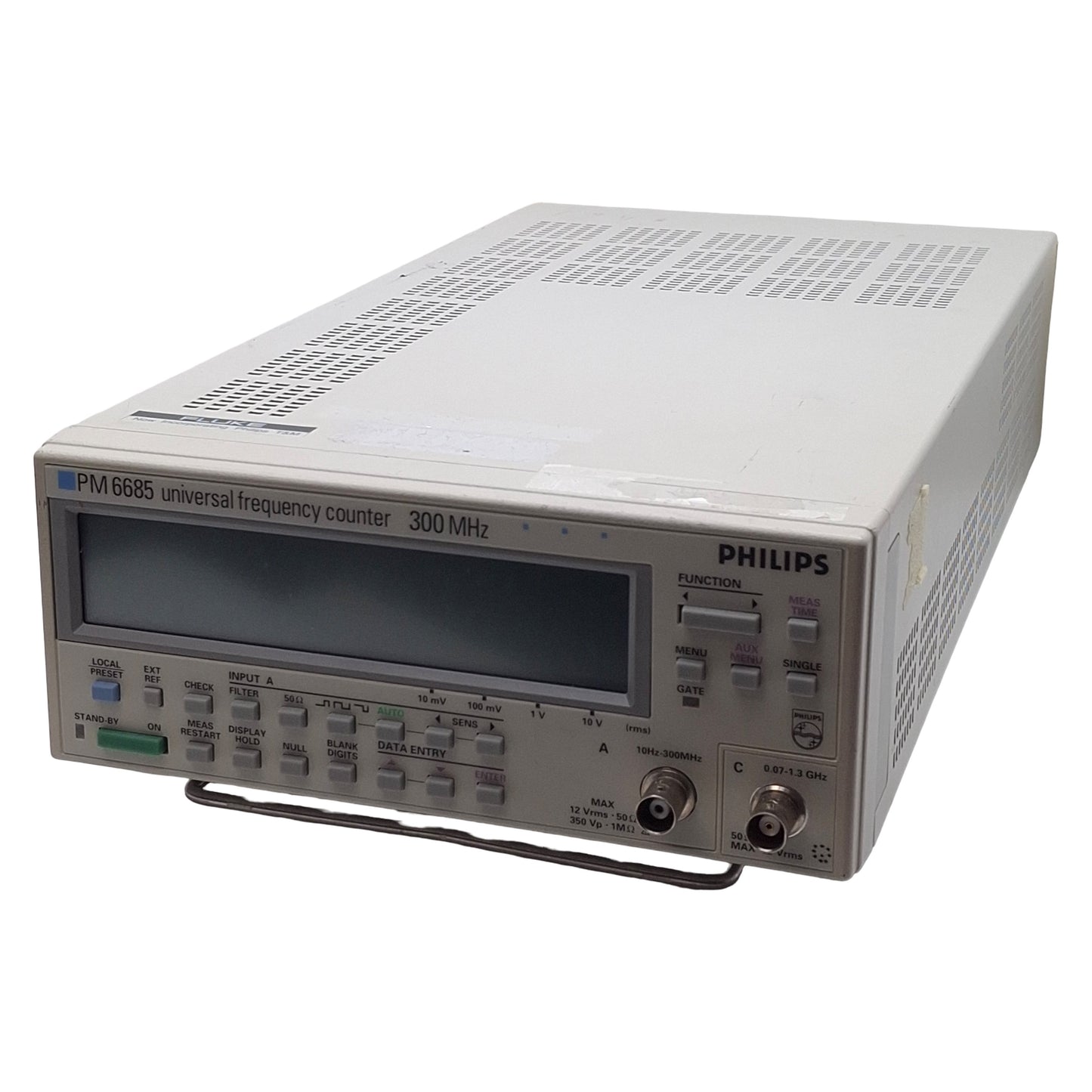 Used Philips PM6685/426 Universal Frequency Counter, 10Hz-300MHz, 6ns, 90-265VAC