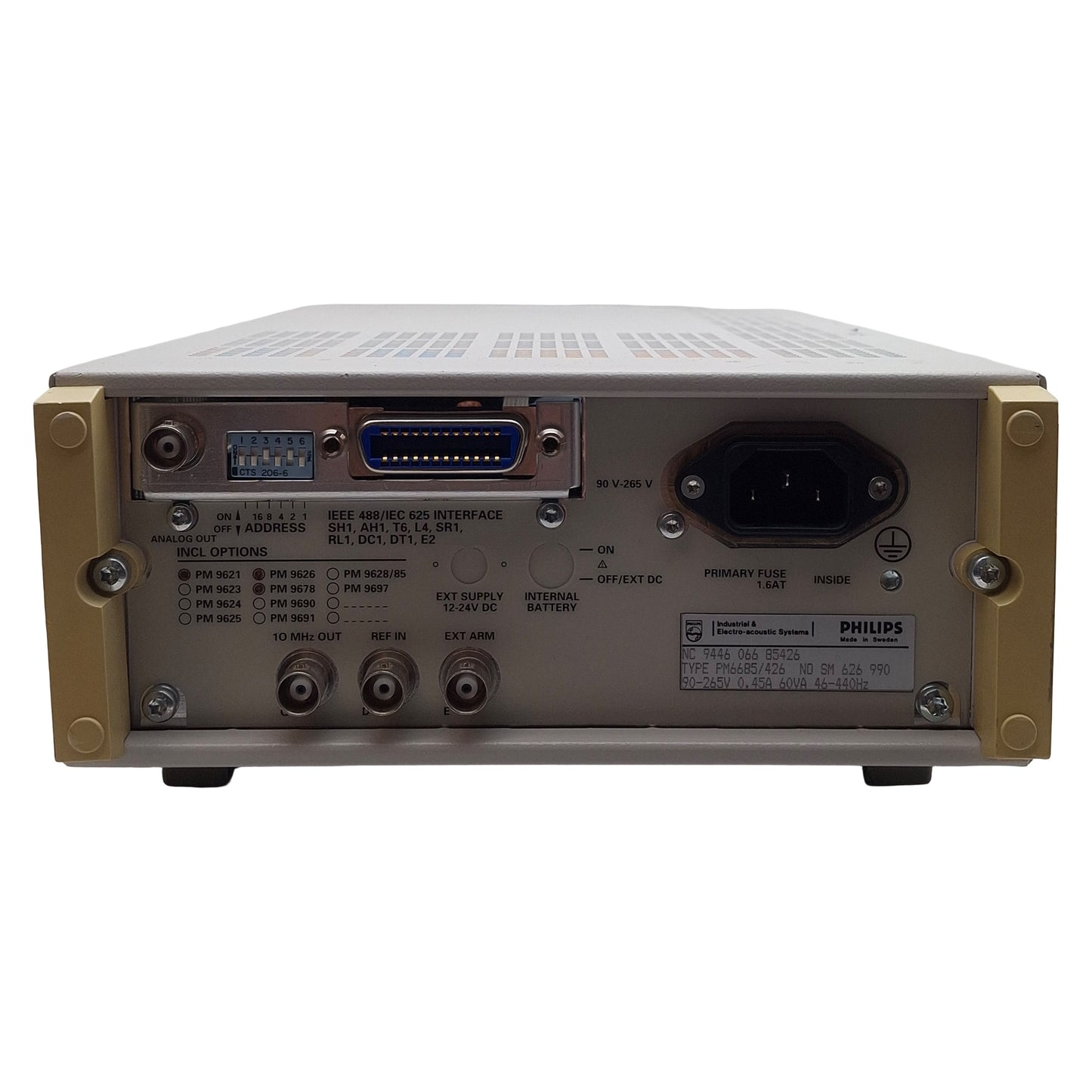 Used Philips PM6685/426 Universal Frequency Counter, 10Hz-300MHz, 6ns, 90-265VAC