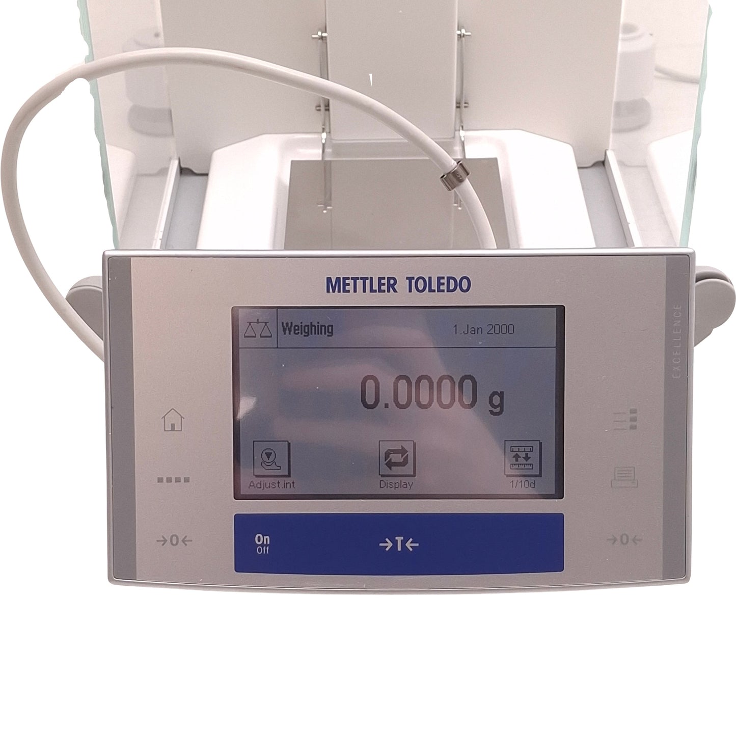 Used Mettler Toledo XS104 Analytical Balance 12VDC, 120g Capacity, 0.1mg. 78x73mm