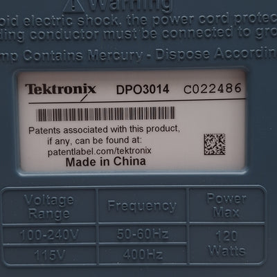 For parts or not working Tektronix DPO 3014 Digital Phosphor Oscilloscope, 100MHz, 2.5GS/s *For Parts*